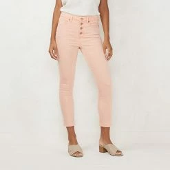 Women's LC Lauren Conrad Raw-Hem High-Waisted Skinny Ankle Jeans Bonita Peach 6 Women's LC Lauren Conrad Raw-Hem High-Waisted Skinny Ankle Jeans Bonita Peach -LC Lauren Conrad Shop unnamed file 4450