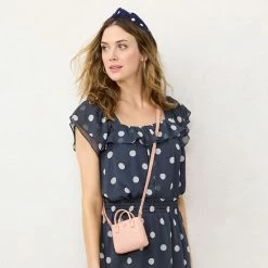 Petite LC Lauren Conrad Ruffled Peasant Top