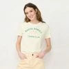 Women's LC Lauren Conrad Graphic Tee White Santa Monica
