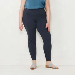 Plus Size LC Lauren Conrad Mid-Rise Leggings Cinnamon Rust