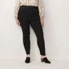 Plus Size LC Lauren Conrad High-Waisted Super Skinny Jeans Black Rinse