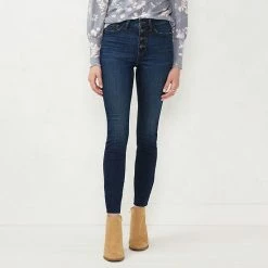 Women's LC Lauren Conrad Feel Good High-Waist Skinny Jeans Jasmine Button Fly -LC Lauren Conrad Shop unnamed file 5