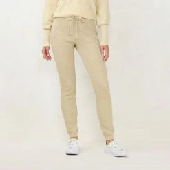 Women's LC Lauren Conrad High-Waist Jogger Leggings Clarity Teal Heather -LC Lauren Conrad Shop unnamed file 514