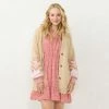 Women's LC Lauren Conrad Long Cardigan Sweater Bare Linen