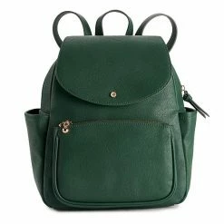 LC Lauren Conrad Kate Flap Backpack Saddle