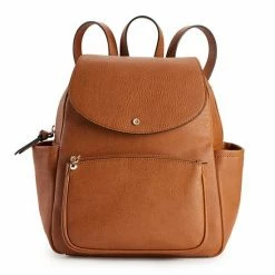 LC Lauren Conrad Kate Flap Backpack Saddle -LC Lauren Conrad Shop unnamed file 531