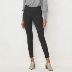 Petite LC Lauren Conrad High-Waisted Super Skinny Ponte Pants Black Ore -LC Lauren Conrad Shop unnamed file 541