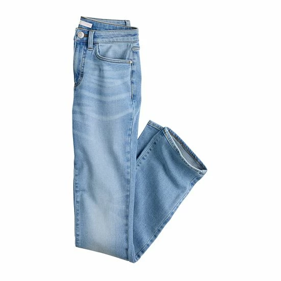 Women's LC Lauren Conrad Curvy High-Rise Barely Bootcut Jeans Glenn Wash 3 Women's LC Lauren Conrad Curvy High-Rise Barely Bootcut Jeans Glenn Wash - Image 3