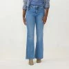 Women's LC Lauren Conrad Feel Good Curvy Super High-Waisted Flare Jeans Pierre Wash