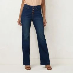 Women's LC Lauren Conrad Feel Good Curvy Super High-Waisted Flare Jeans Pierre Wash -LC Lauren Conrad Shop unnamed file 622