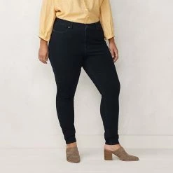 Plus Size LC Lauren Conrad Mid-Rise Super Skinny Jeans Shelly -LC Lauren Conrad Shop unnamed file 668