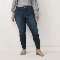 Plus Size LC Lauren Conrad Mid-Rise Super Skinny Jeans Shelly -LC Lauren Conrad Shop unnamed file 669