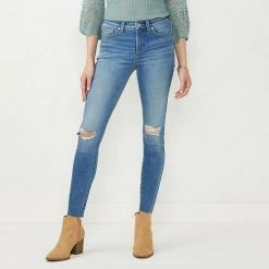 Petite LC Lauren Conrad Mid-Rise 5-pocket Skinny Jeans Baja -LC Lauren Conrad Shop unnamed file 680