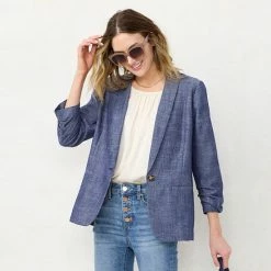 Women's LC Lauren Conrad Linen-Blend Blazer