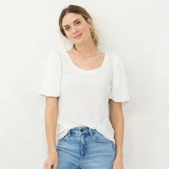 Women's LC Lauren Conrad Sweetheart Bubble-Sleeve Tee Denim Roselita 11 Women's LC Lauren Conrad Sweetheart Bubble-Sleeve Tee Denim Roselita -LC Lauren Conrad Shop unnamed file 696