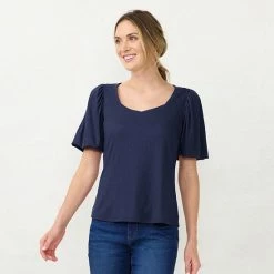 Women's LC Lauren Conrad Sweetheart Bubble-Sleeve Tee Denim Roselita 12 Women's LC Lauren Conrad Sweetheart Bubble-Sleeve Tee Denim Roselita -LC Lauren Conrad Shop unnamed file 697