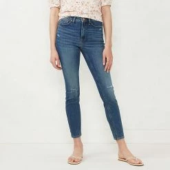 Women's LC Lauren Conrad Feel Good High-Waist Skinny Jeans Jasmine Button Fly -LC Lauren Conrad Shop unnamed file 7