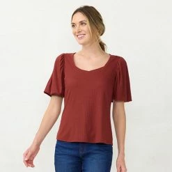 Women's LC Lauren Conrad Sweetheart Bubble-Sleeve Tee Denim Roselita 15 Women's LC Lauren Conrad Sweetheart Bubble-Sleeve Tee Denim Roselita -LC Lauren Conrad Shop unnamed file 700