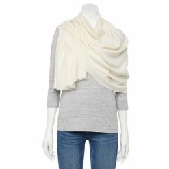 Women's LC Lauren Conrad Solid Oversized Wrap Scarf Peach Whip -LC Lauren Conrad Shop unnamed file 756