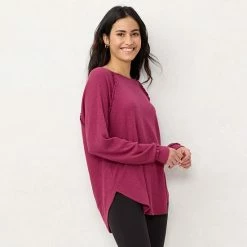 Women's LC Lauren Conrad Raglan Ruffle-Sleeve Tunic Pink Sheraton 18 Women's LC Lauren Conrad Raglan Ruffle-Sleeve Tunic Pink Sheraton -LC Lauren Conrad Shop unnamed file 76