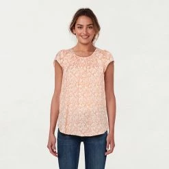 Women's LC Lauren Conrad Flowy Shirred Top Poolside Stripe -LC Lauren Conrad Shop unnamed file 770