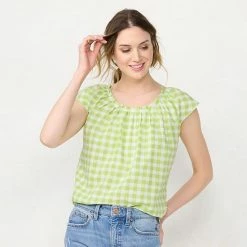 Women's LC Lauren Conrad Pleat Neck Top Natural Stripe 4 Women's LC Lauren Conrad Pleat Neck Top Natural Stripe -LC Lauren Conrad Shop unnamed file 790