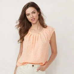 Women's LC Lauren Conrad Pleat Neck Top Natural Stripe 12 Women's LC Lauren Conrad Pleat Neck Top Natural Stripe -LC Lauren Conrad Shop unnamed file 798