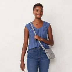 Women's LC Lauren Conrad Pleat Neck Top Natural Stripe 18 Women's LC Lauren Conrad Pleat Neck Top Natural Stripe -LC Lauren Conrad Shop unnamed file 804