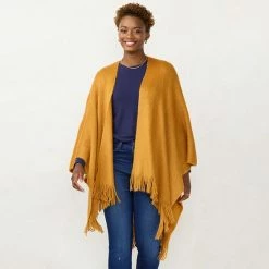 Women's LC Lauren Conrad Brushed Ruana Adobe Rose -LC Lauren Conrad Shop unnamed file 825