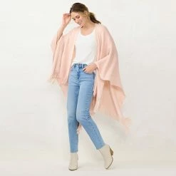 Women's LC Lauren Conrad Brushed Ruana Adobe Rose -LC Lauren Conrad Shop unnamed file 828