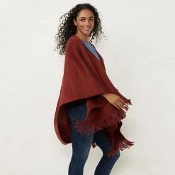 Women's LC Lauren Conrad Brushed Ruana Adobe Rose -LC Lauren Conrad Shop unnamed file 829