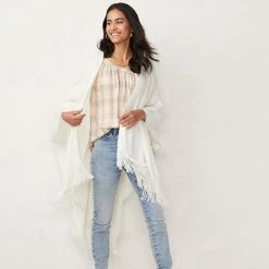 Women's LC Lauren Conrad Brushed Ruana Adobe Rose -LC Lauren Conrad Shop unnamed file 830