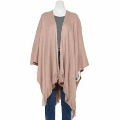 Women's LC Lauren Conrad Brushed Ruana Adobe Rose -LC Lauren Conrad Shop unnamed file 831