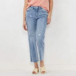 Women's LC Lauren Conrad Super High-Waist Slim Straight-Leg Jeans Versalle Wash -LC Lauren Conrad Shop unnamed file 847