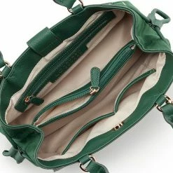 LC Lauren Conrad Leilani Satchel Bag Dark Green -LC Lauren Conrad Shop unnamed file 875