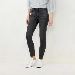 Women's LC Lauren Conrad Feel Good High-Waist Skinny Jeans Jasmine Button Fly -LC Lauren Conrad Shop unnamed file 9