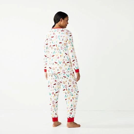 Plus Size LC Lauren Conrad Jammies For Your Families® Holiday Village Pajama Set 2 Plus Size LC Lauren Conrad Jammies For Your Families® Holiday Village Pajama Set - Image 2