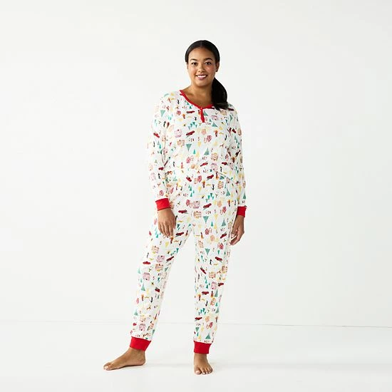 Plus Size LC Lauren Conrad Jammies For Your Families® Holiday Village Pajama Set 3 Plus Size LC Lauren Conrad Jammies For Your Families® Holiday Village Pajama Set - Image 3