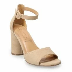 LC Lauren Conrad Bunting Women's Block Heel Dress Sandals Beige -LC Lauren Conrad Shop unnamed file 946
