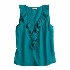 Women's LC Lauren Conrad Cascading Ruffle Tank Amber Rose -LC Lauren Conrad Shop unnamed file 962
